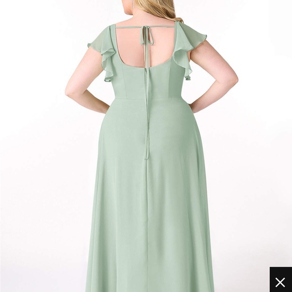 AZAZIE BONDI Agave Flowy Ruffled Chiffon Dress - Picture 2 of 13